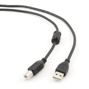 Кабель Cablexpert USB 2.0 AM/BM 3m Black (CCF-USB2-AMBM-10)