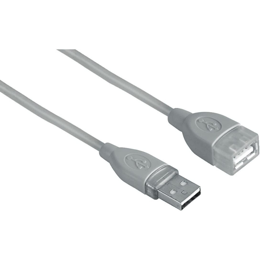 Cablu Hama USB 2.0 Shielded Grey 0.50m (39723)
