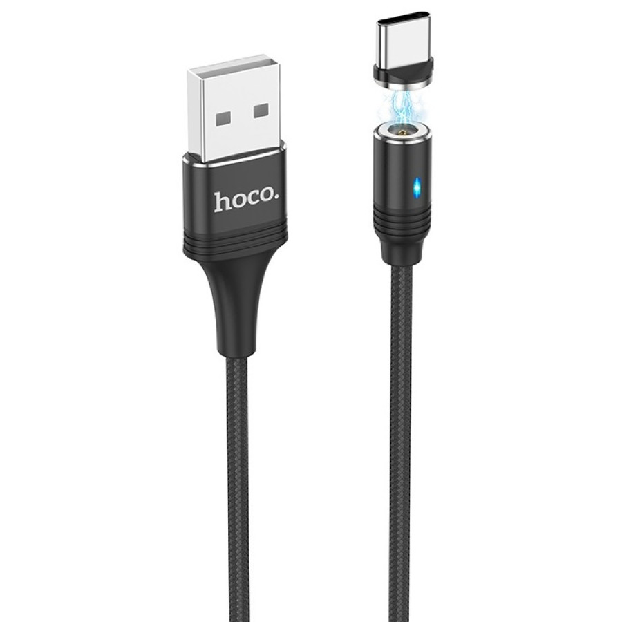 Cablu Hoco U76 Fresh Magnetic Type-C Black