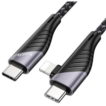 Кабель Hoco U95 2-in-1 Freeway Type-C to Type-C/Lightning