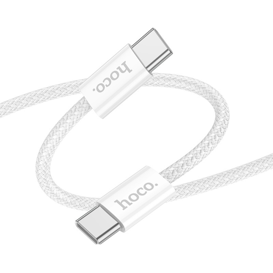 Cablu Hoco X104 Source 60W Type-C to Type-C 2m White