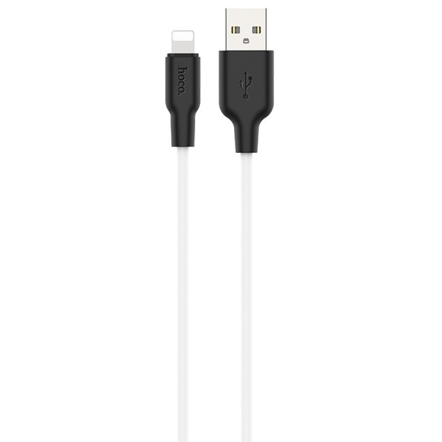 Кабель Hoco X21 Plus Lightning 2m Black/White