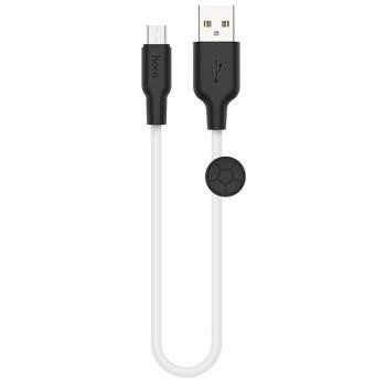 Кабель Hoco X21 Plus for Micro 0.25m Black/White
