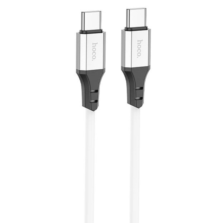 Cablu Hoco X86 Type-C to Type-C Spear 60W White