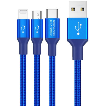 Кабель Nillkin Swift 3in1 (Micro-USB/Type-C/Lightning) Black
