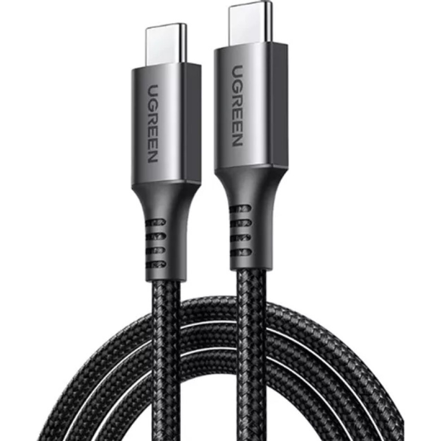 Кабель Ugreen Type-C to Type-C 60W 1m Gray (15373)