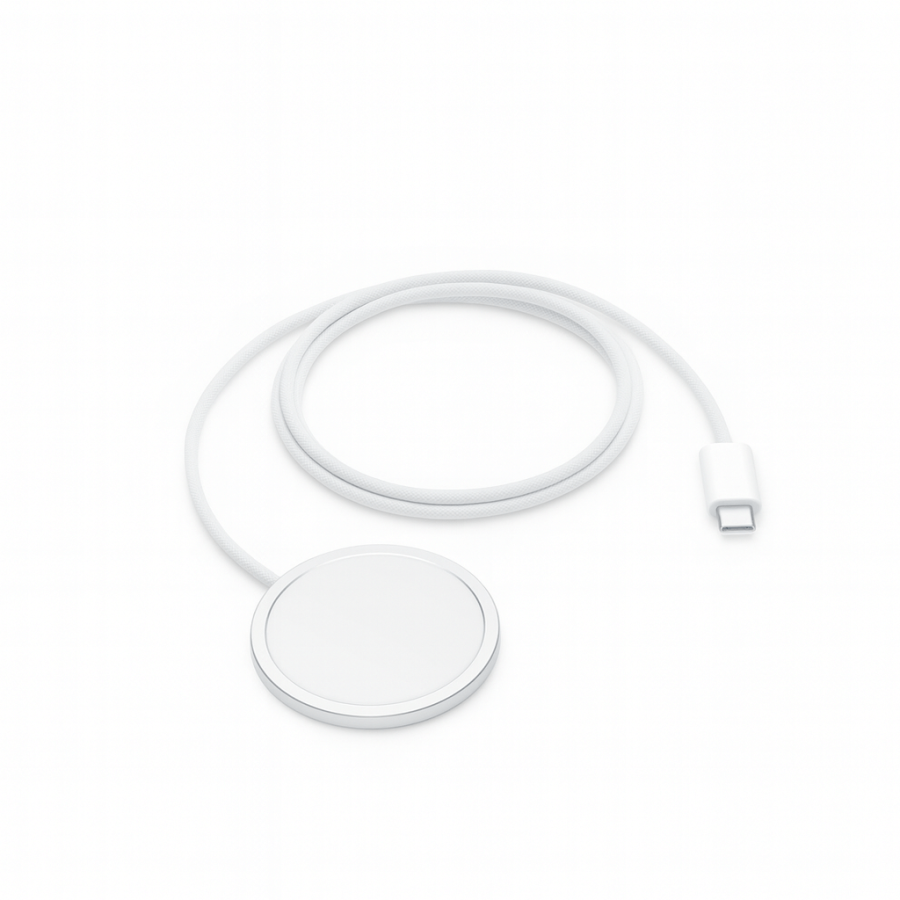 Încărcător wireless original Apple MagSafe White | husa.md Încărcător wireless original Apple MagSafe White | husa.md