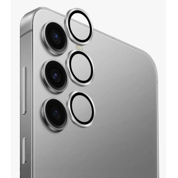 Sticlă de protecție pentru camera foto Uniq Optix pentru Samsung S25 Silver