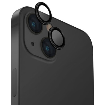 Sticlă de protecție Uniq Aluminium Camera Lens Protector for iPhone 15/15 Plus Black